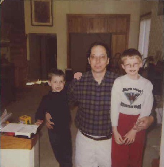 Frank Atwood with his sons